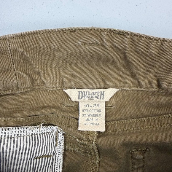 Duluth Trading Co Women Brown Double Knee Utility Work Pants 10x29 Straight Leg - Picture 7 of 10